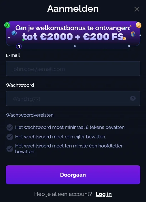 Fortunica Casino Registratie & Inloggen